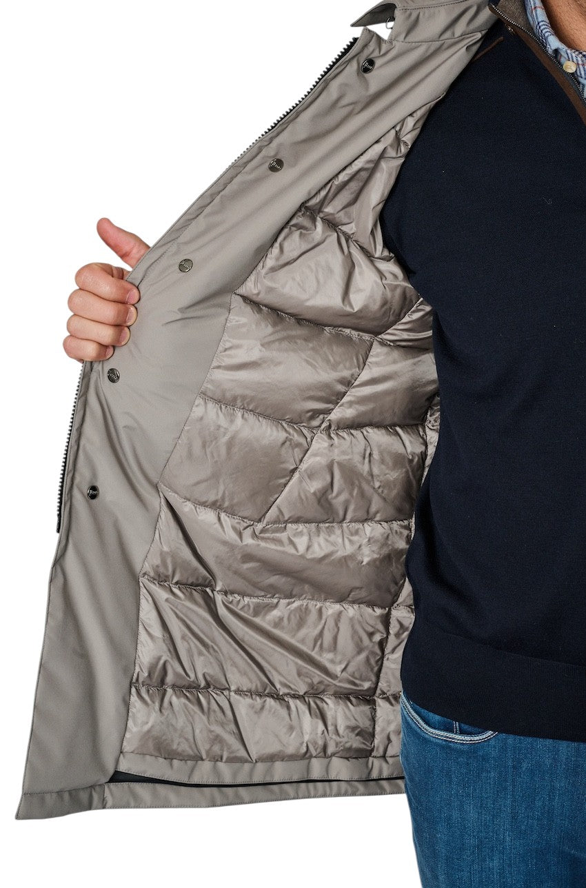 Herno Hombres parka hombre gris