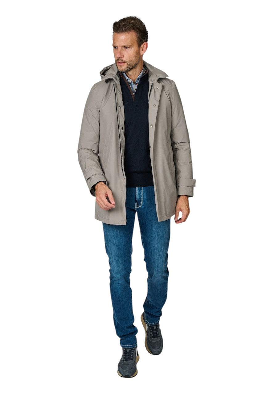 Herno Hombres parka hombre gris