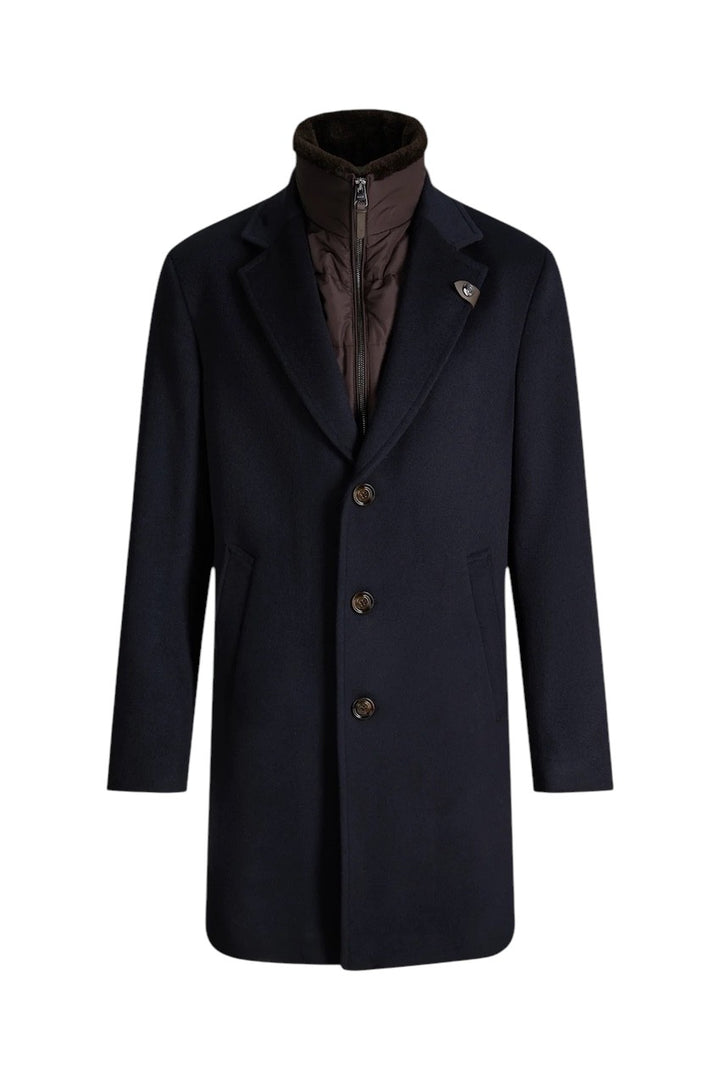 Joop mantel heren donker blauw Morris-F 30104924/00401