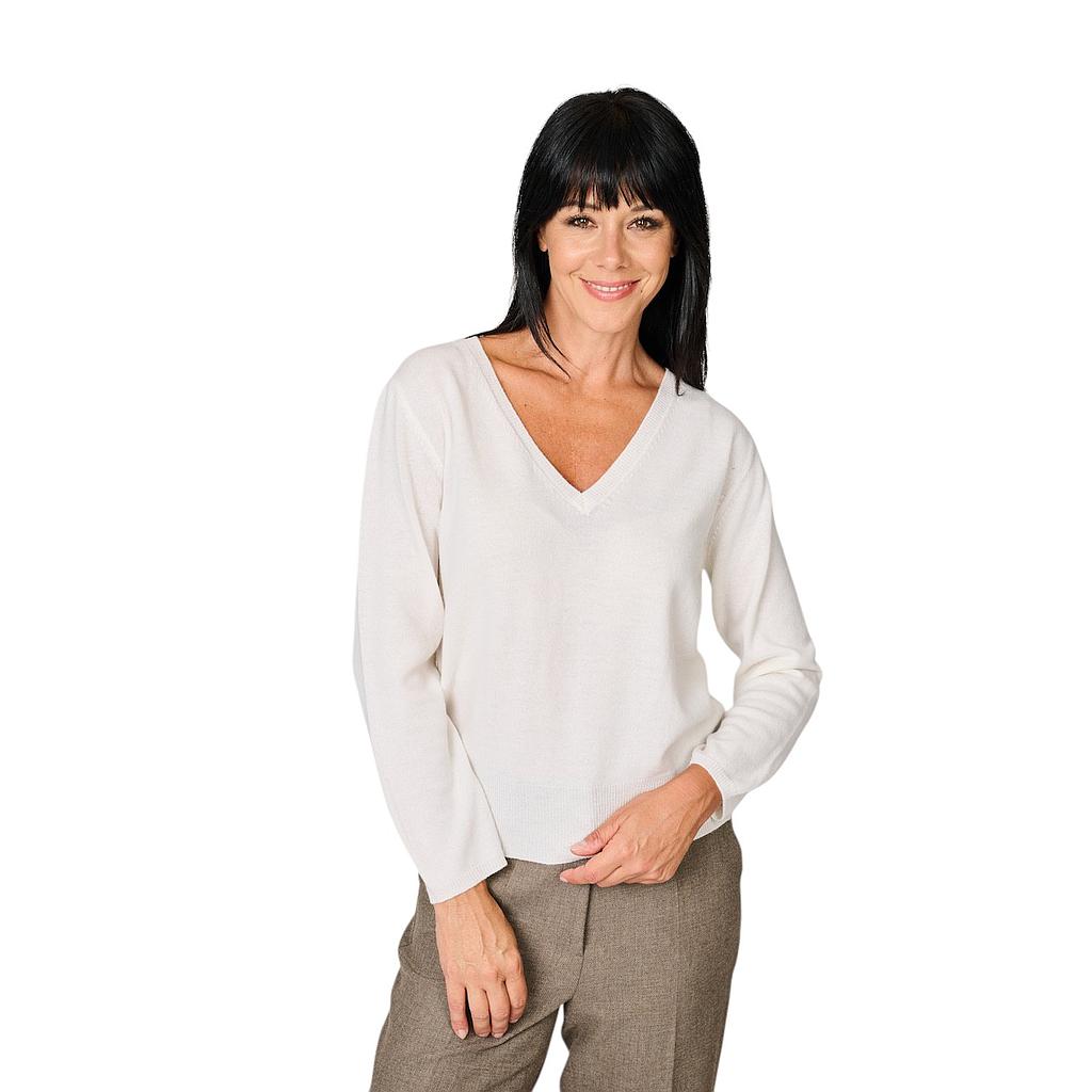 anneclaire-Pullover-V-Ausschnitt-Damen-ecru-d1839-857-201