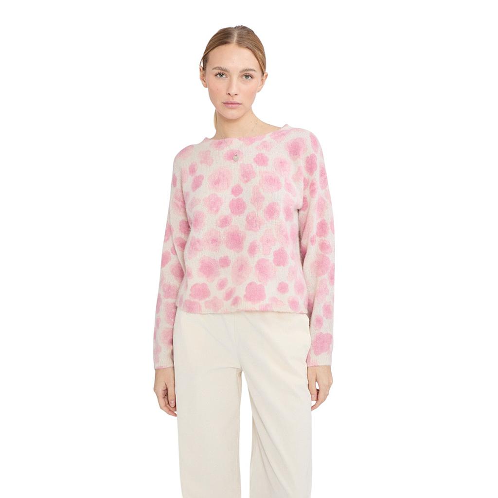 jeff-pull-trui-ronde-hals-dames-roze-barbie