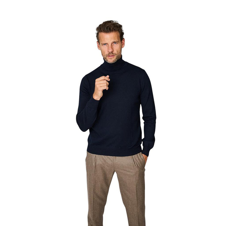 Gran-Sasso-Herren-Pullover-Rollkragen-Herren-Marineblau