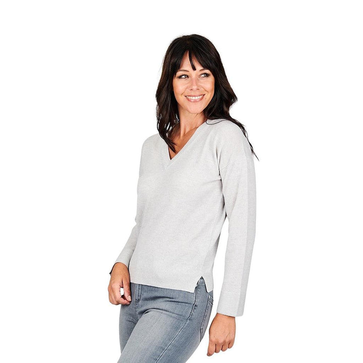 anneclaire-pull-trui-v-hals-dames-grijs-1