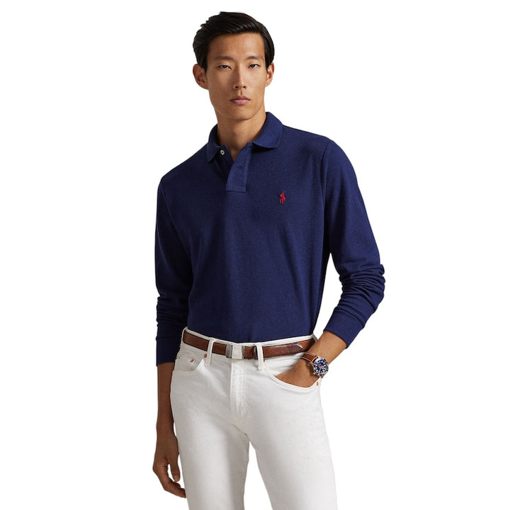 Polo-Ralph-Lauren-Herren-Polohemd-langärmelig-marineblau-710680790046