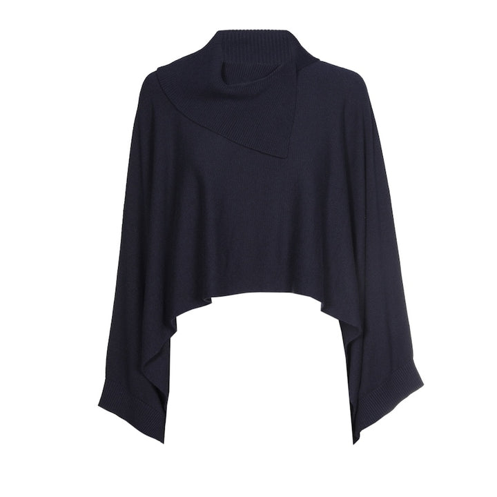Caroline Biss poncho dames blauw 4214/21