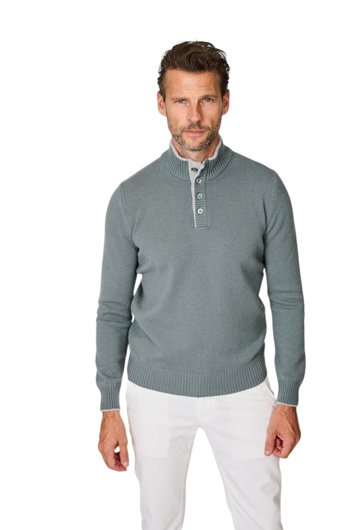 Gran Sasso Men pull trui heren olijf 23190/25011 477