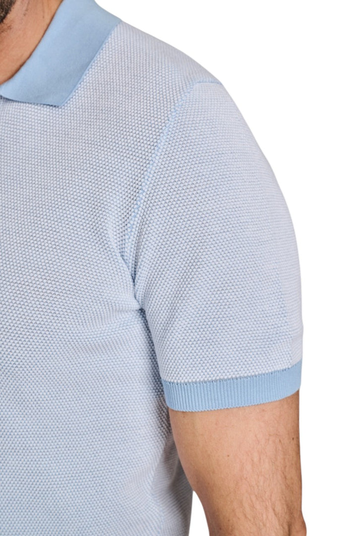 Gran Sasso Men polo shirt korte mouwen heren licht blauw 57155/26901 502