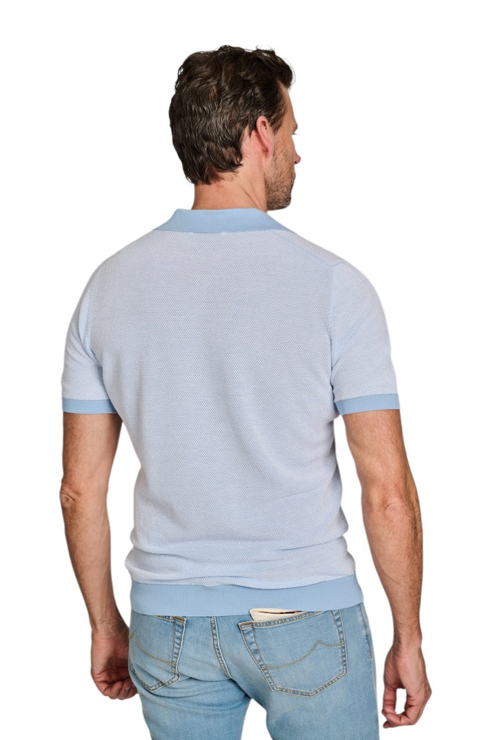 Gran Sasso Men polo shirt korte mouwen heren licht blauw 57155/26901 502