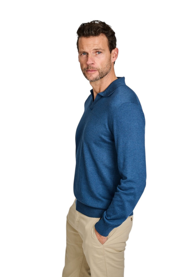 Gran Sasso Men pull trui heren blauw 43189/29401 585