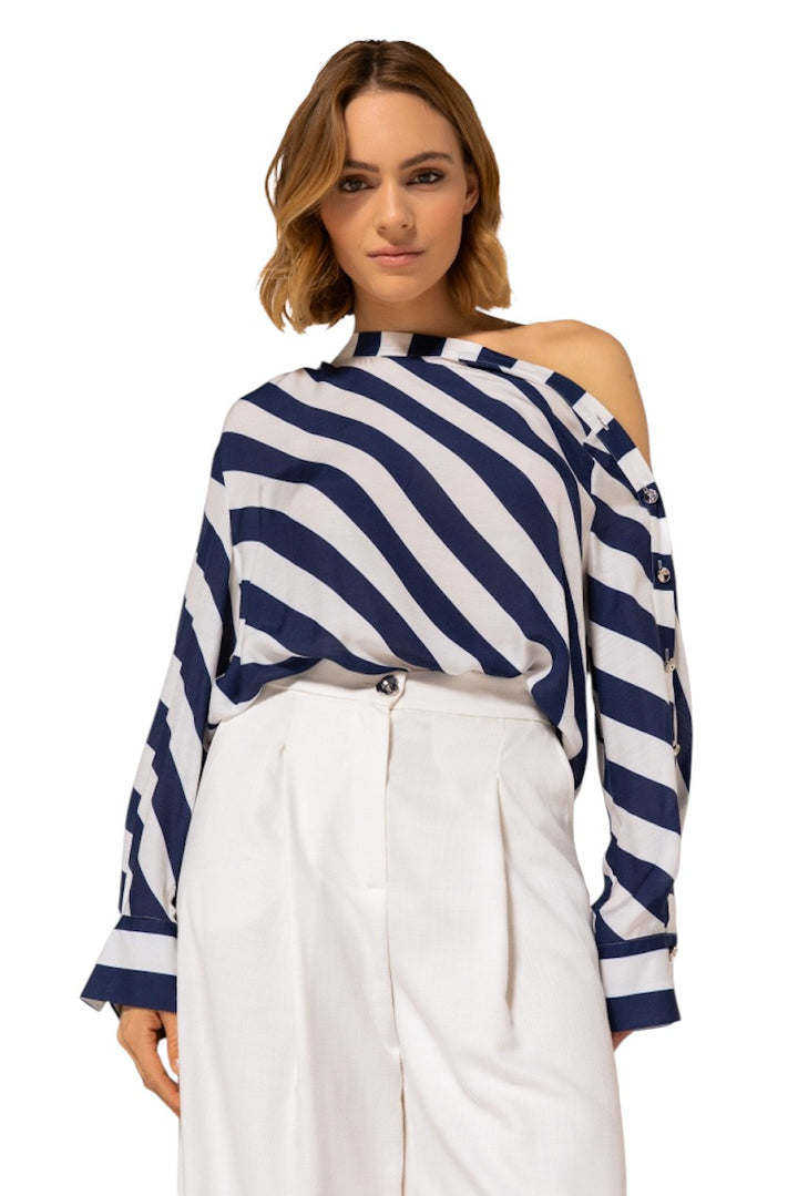 Caroline Biss blouse dames marine 1635/29