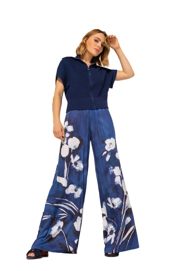 Caroline Biss broek dames blauw 1583/29