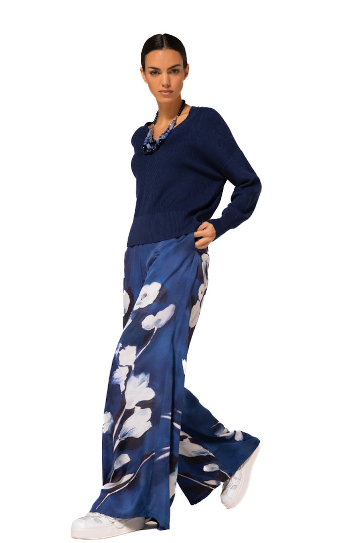 Caroline Biss broek dames blauw 1583/29