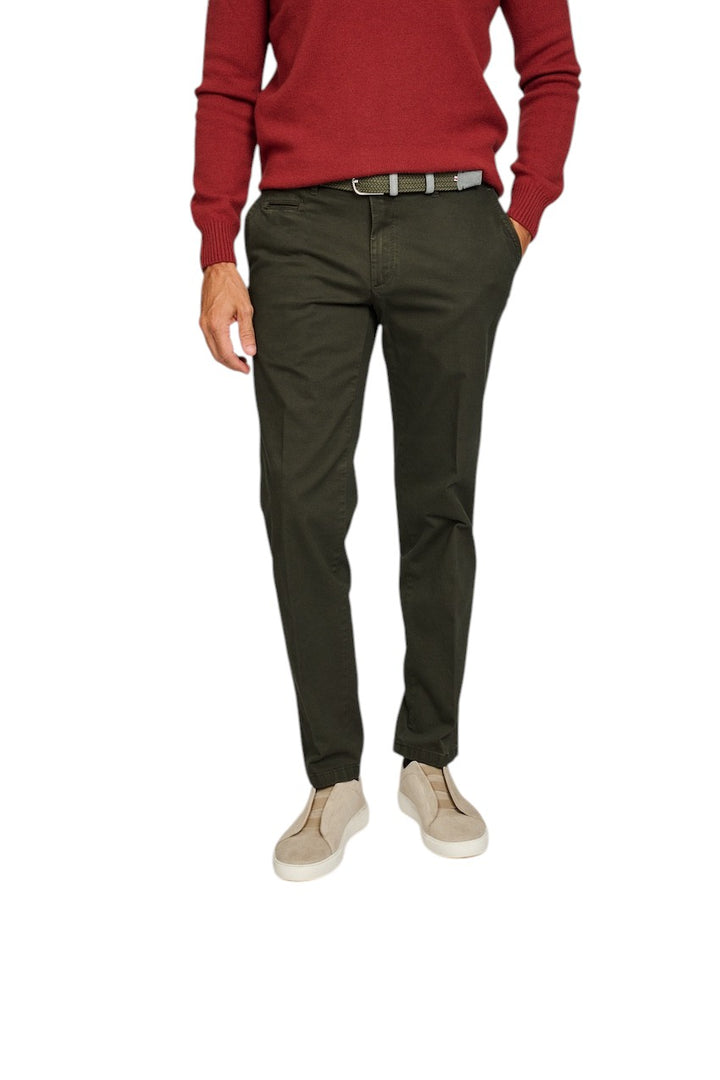 Brax Men sportieve broek heren khaki 87-3458/32 EVEREST