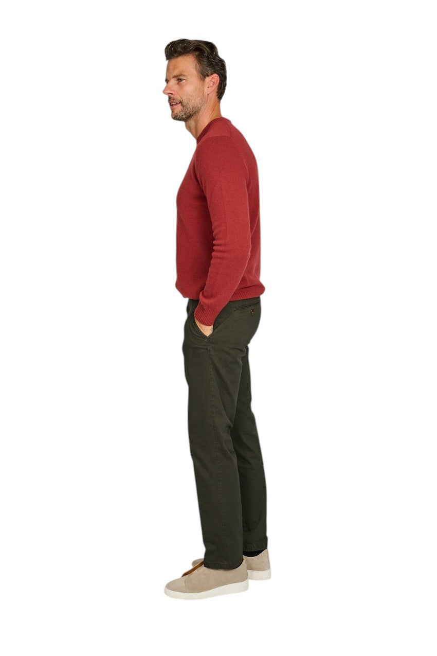 Brax Men sportieve broek heren khaki 87-3458/32 EVEREST
