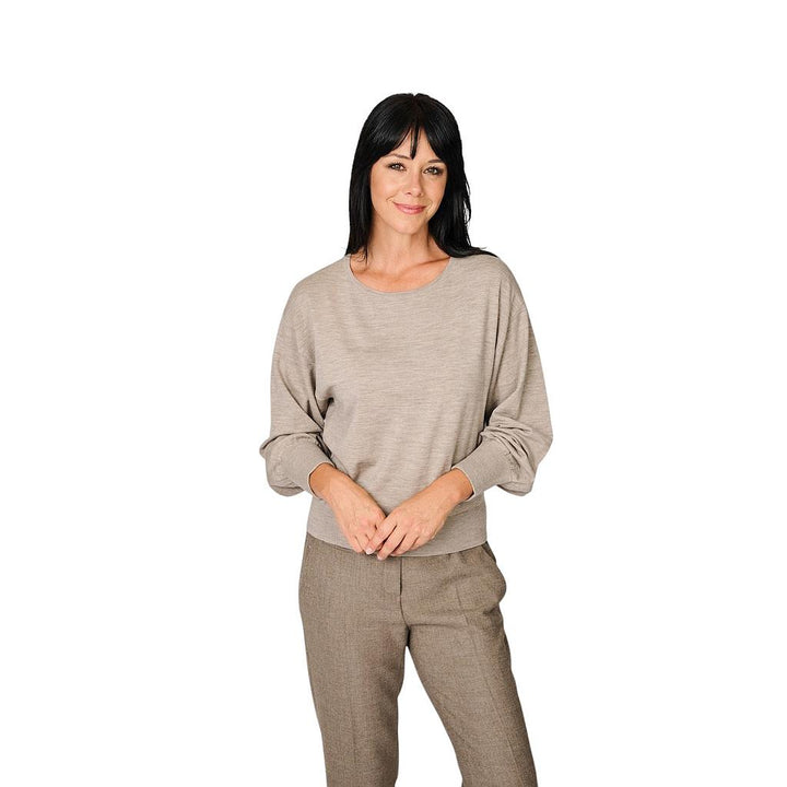 hemisphere-women's-pull-over-sweater-taupe colour-2