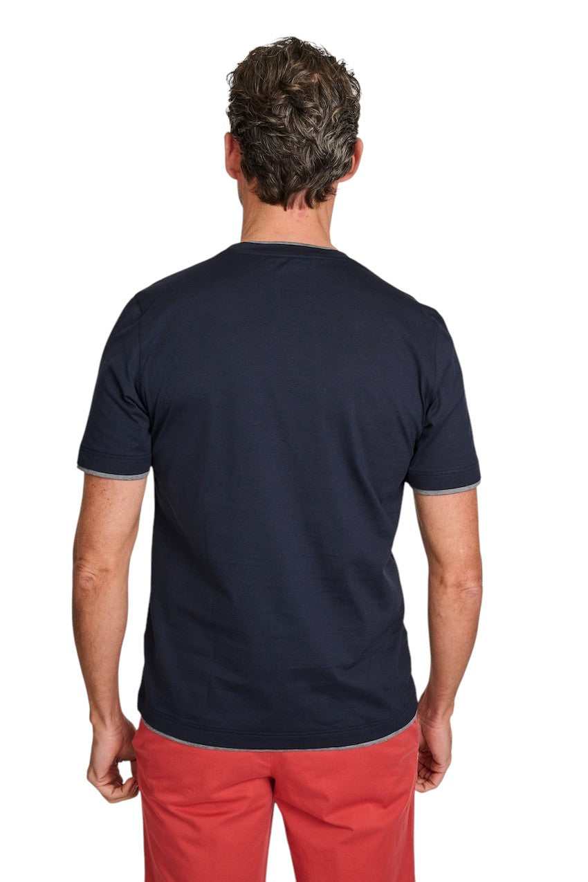 Gran Sasso Men t-shirt heren marine 60123/73710/590