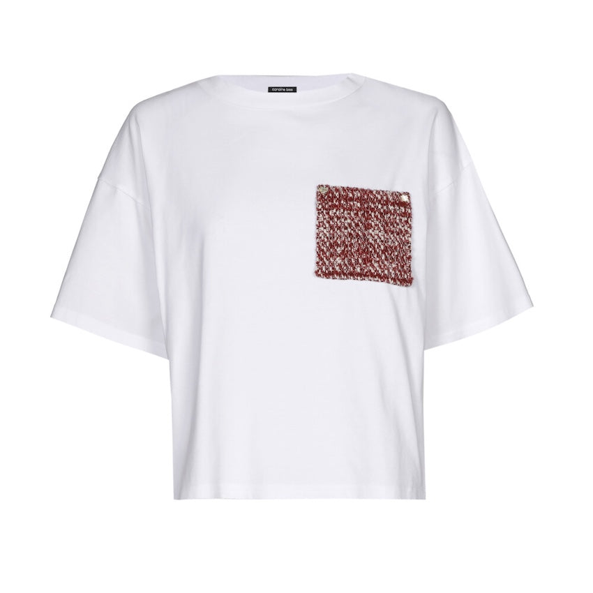 Caroline Biss t-shirt korte mouwen dames wit 4979/59