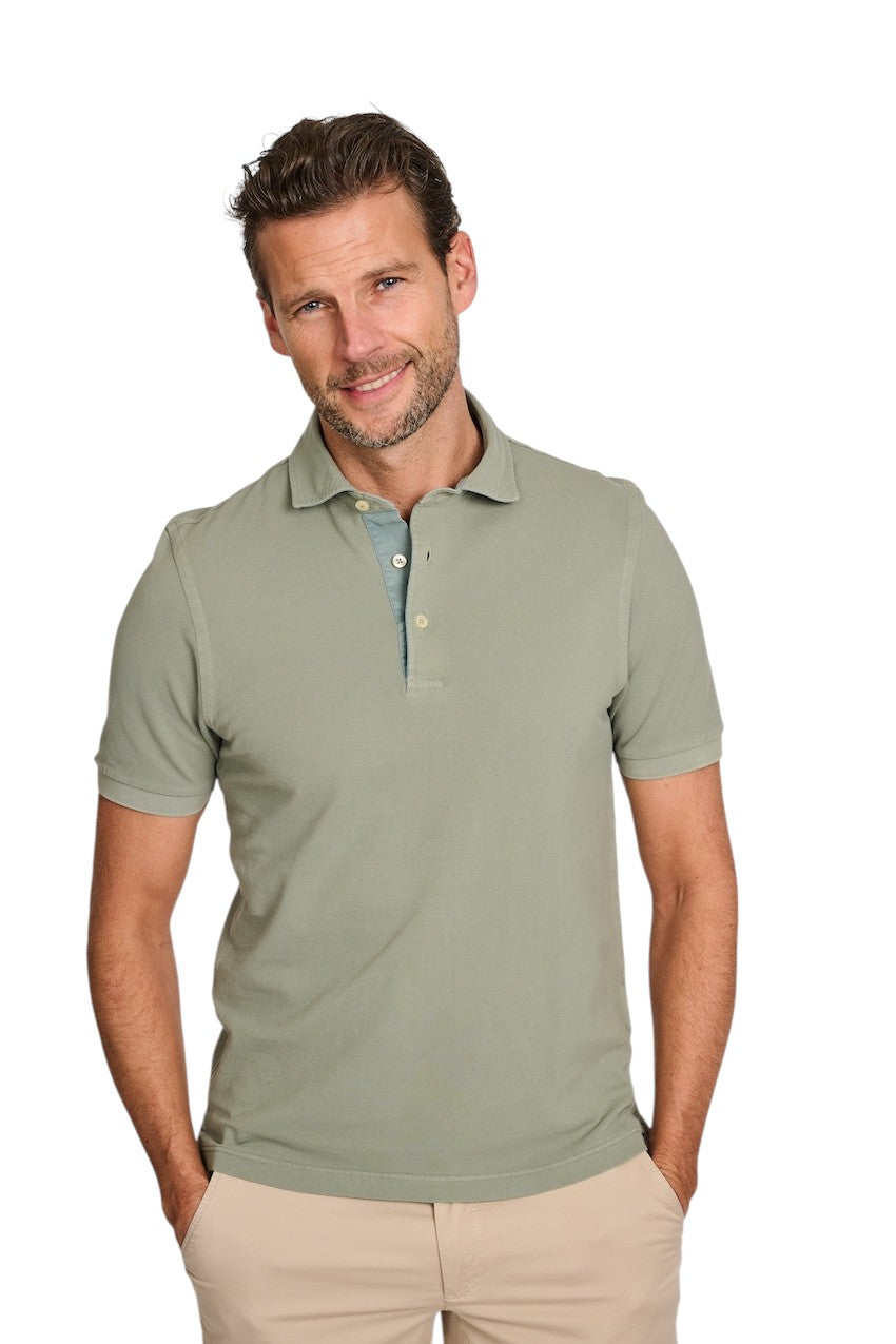 Gran Sasso Men polo shirt heren groen 60187/79048 466