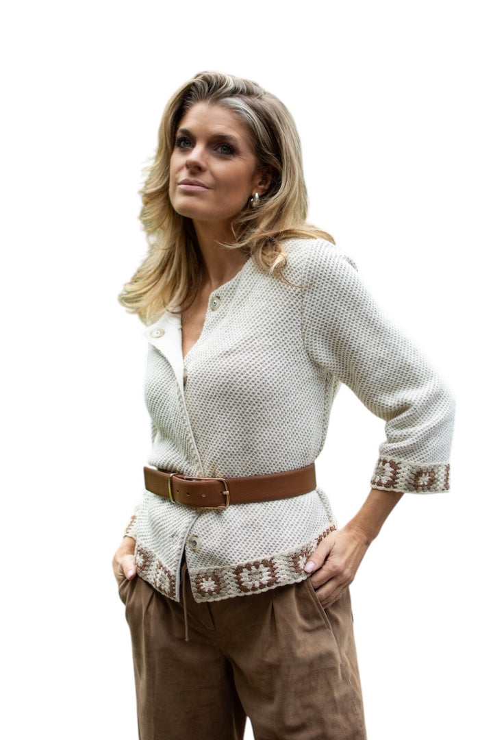 Anneclaire gilet damer beige D1630 1762 353