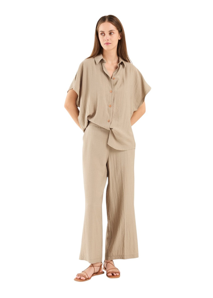 Anneclaire blouse dames taupe D1702 1772 373