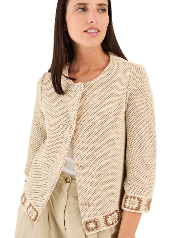 Anneclaire gilet dames beige D1630 1762 353