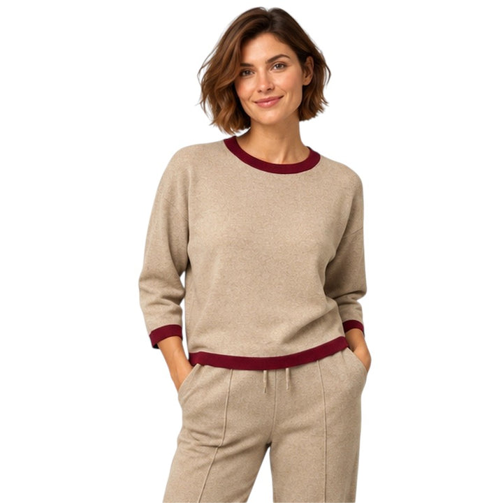Anneclaire pull trui dames beige D1887 857 728