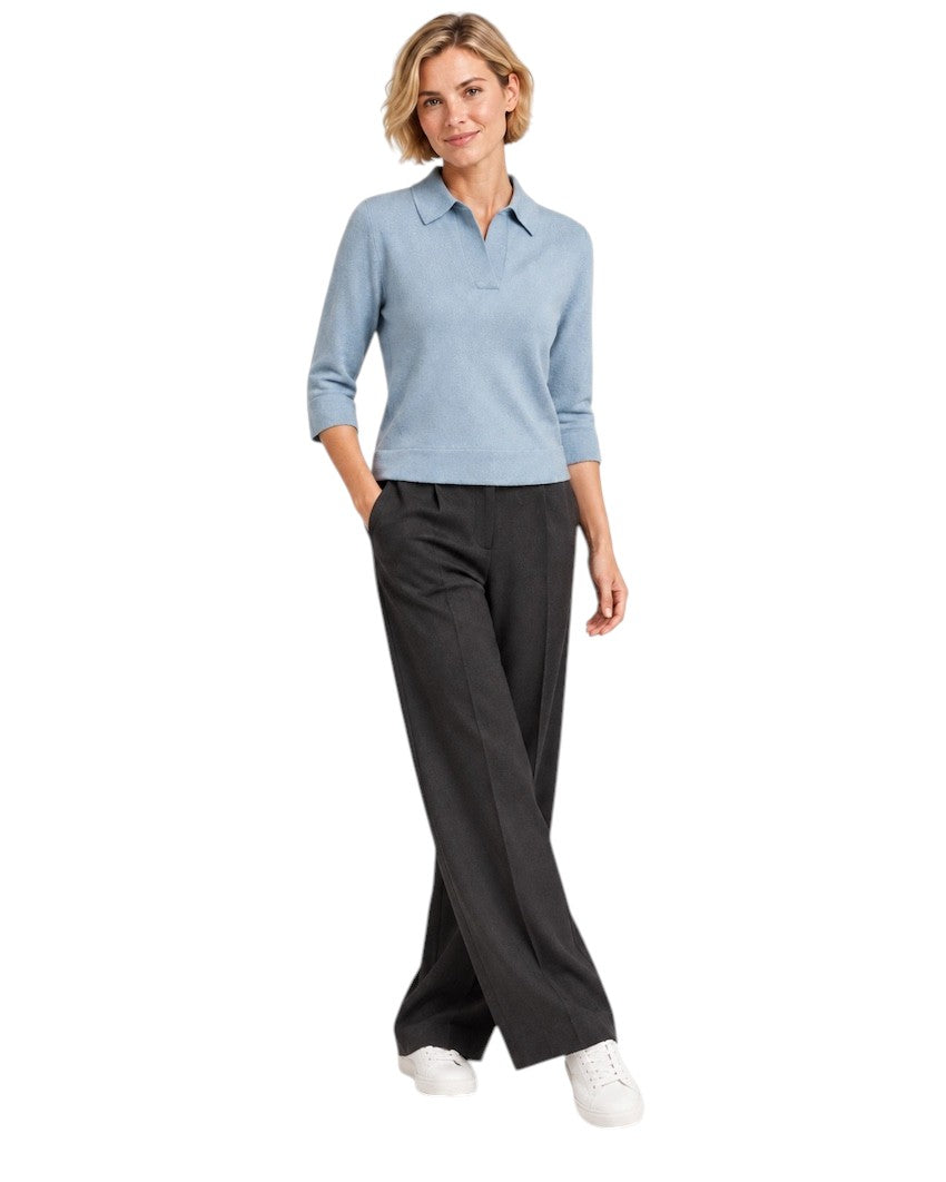 Anneclaire pull trui dames licht blauw D1302 857 021
