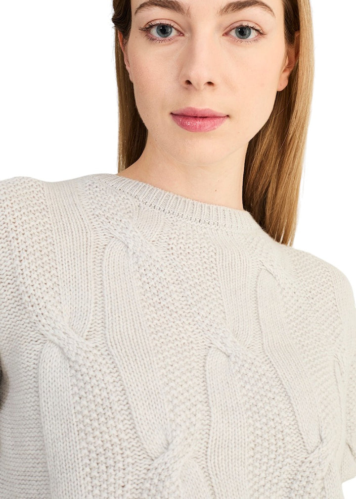 Anneclaire pull trui ronde hals dames greige D1289 857 265.