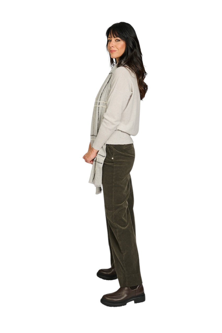Anneclaire pull trui ronde hals dames grijs D1322 857 265.