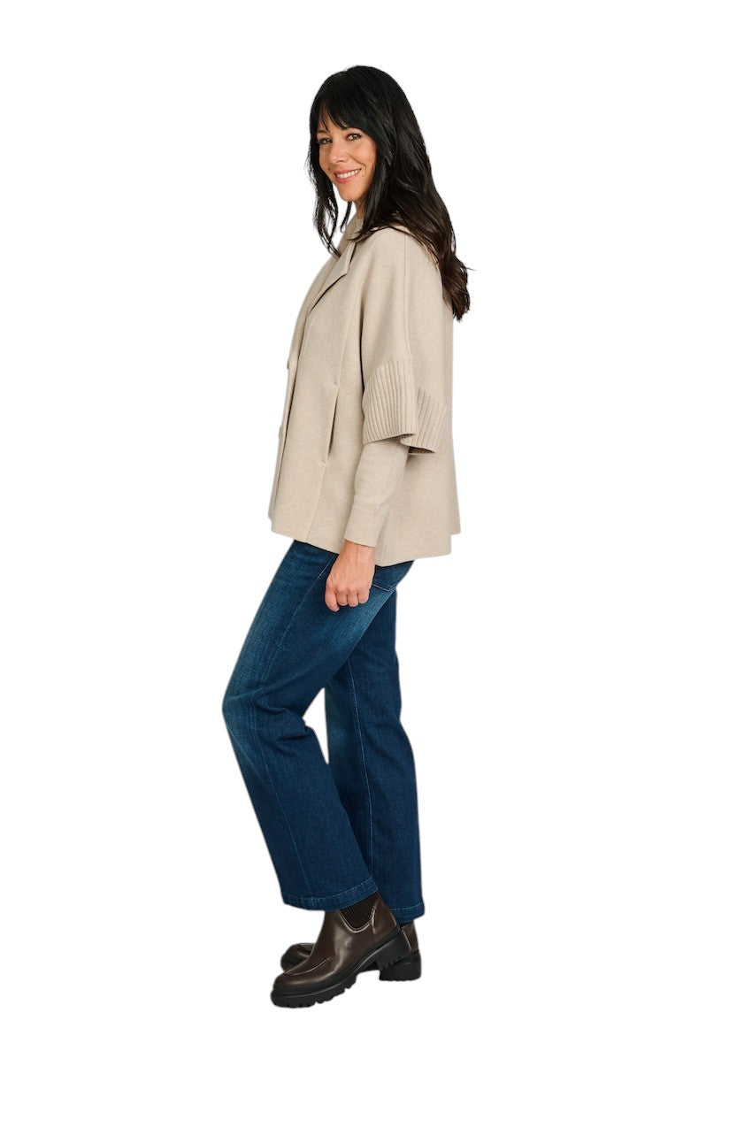 Anneclaire vest dames greige D1274 607 292.
