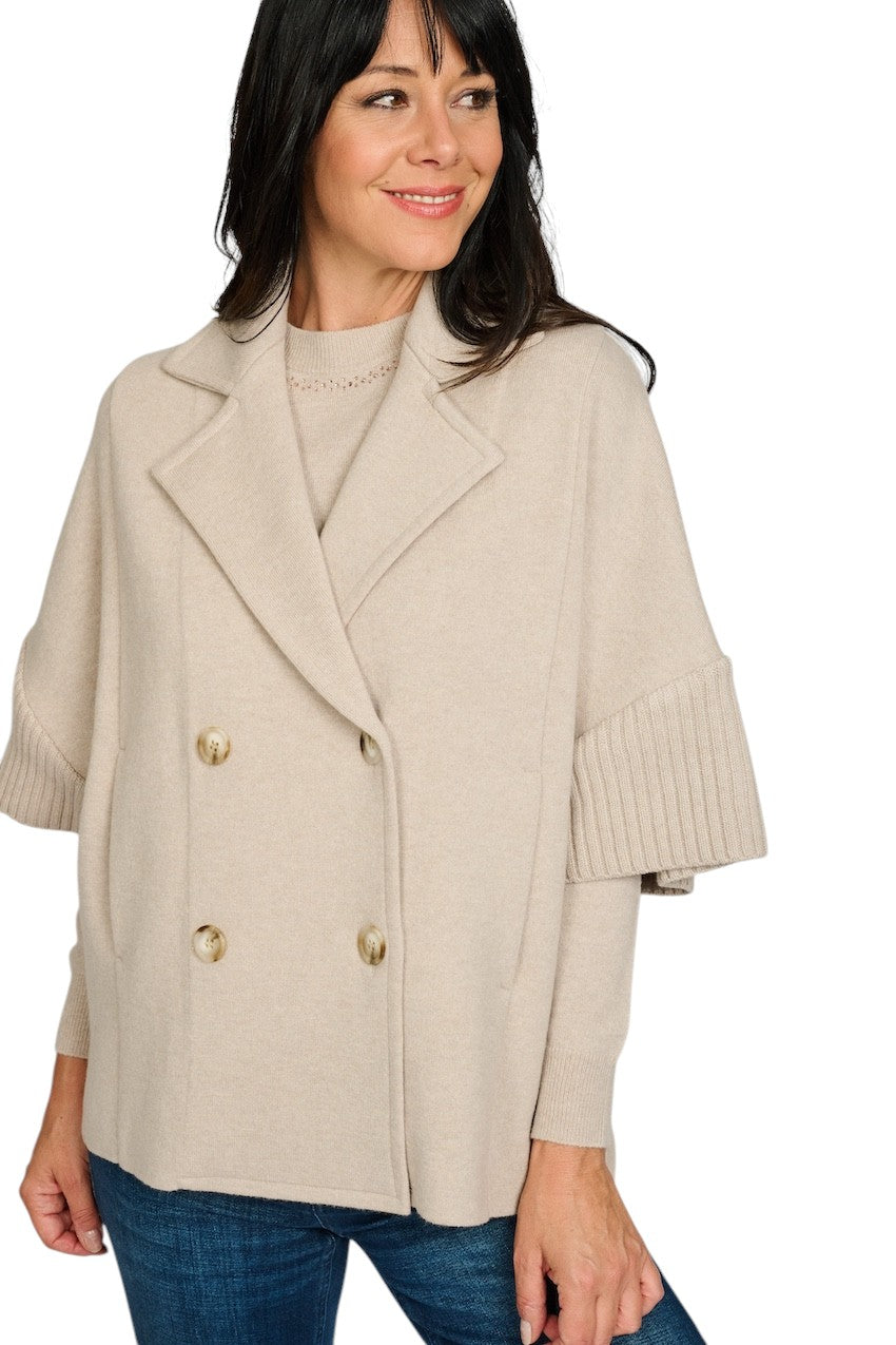 Anneclaire vest dames greige D1274 607 292.