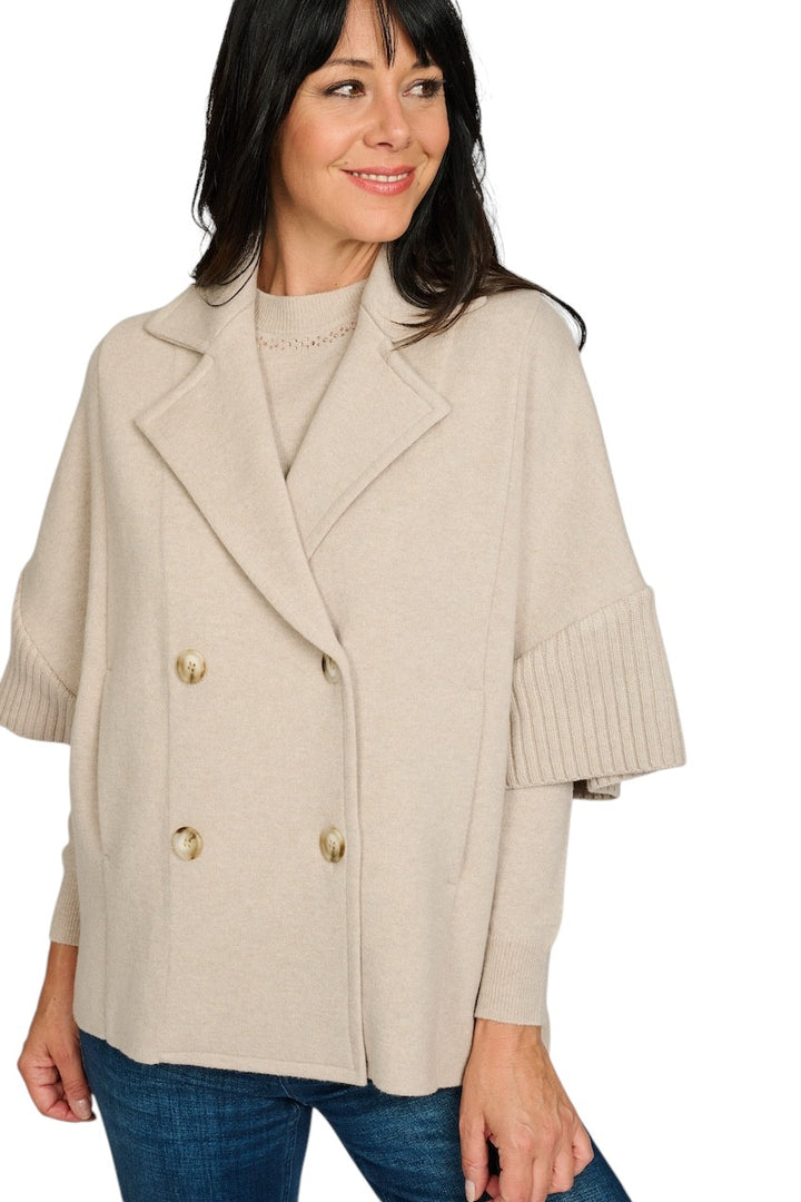 Anneclaire vest dames greige D1274 607 292.