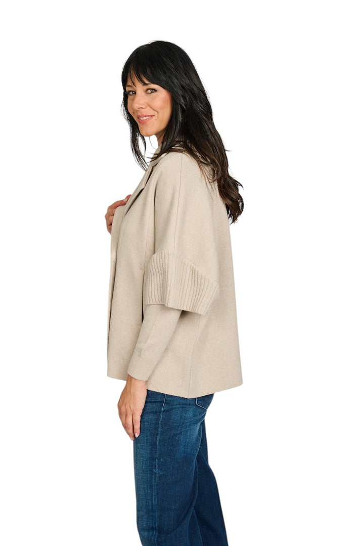 Anneclaire vest dames greige D1274 607 292.