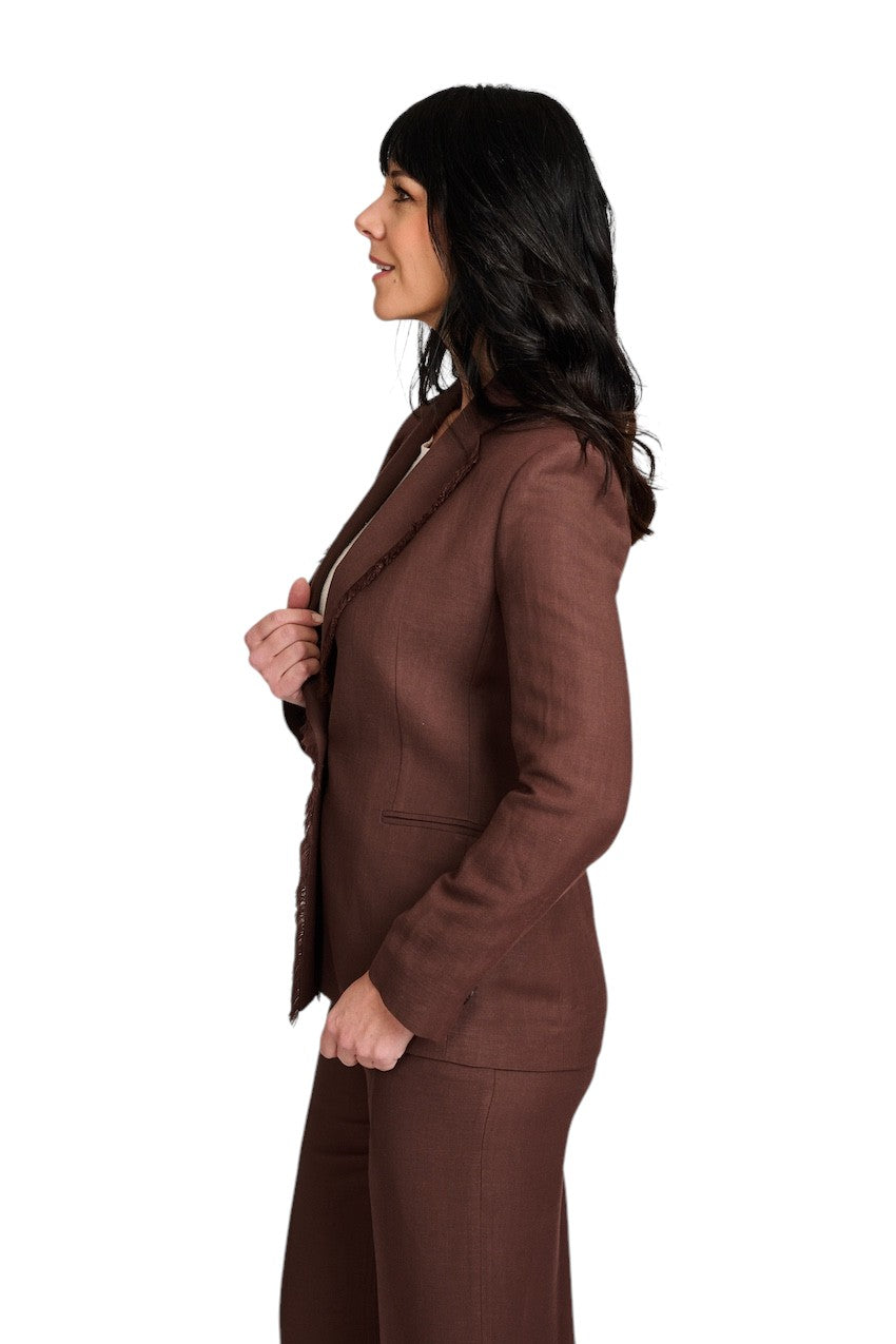 Antonelli vest dames bruin