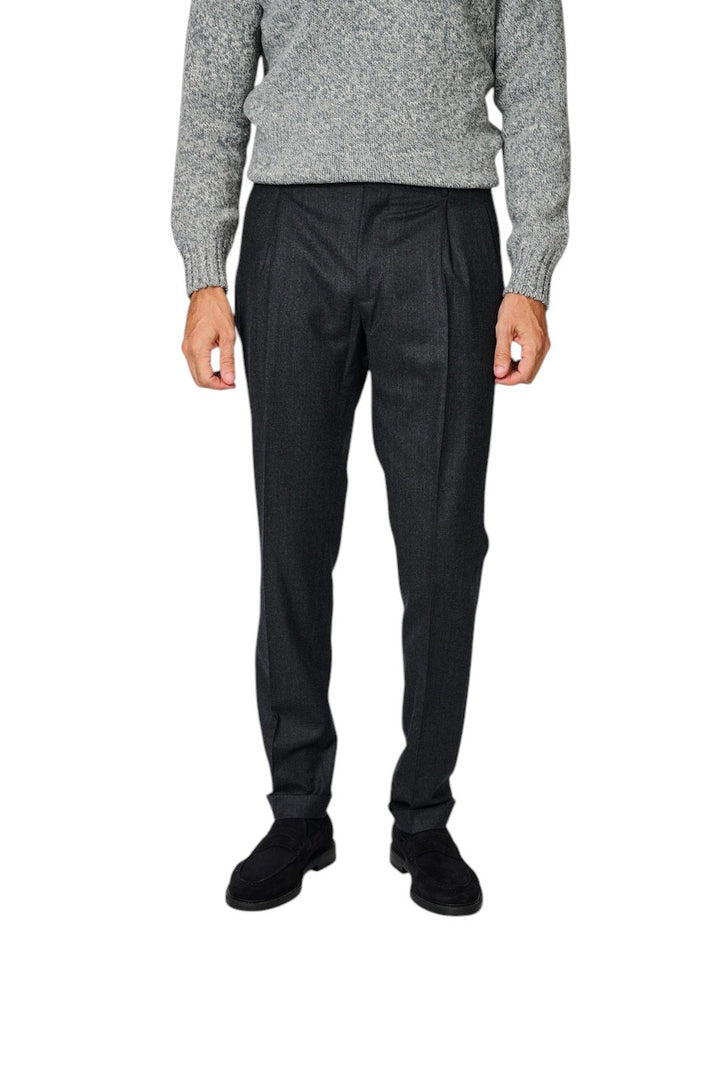 Berwich broek heren donker grijs contemporary fit - fannel