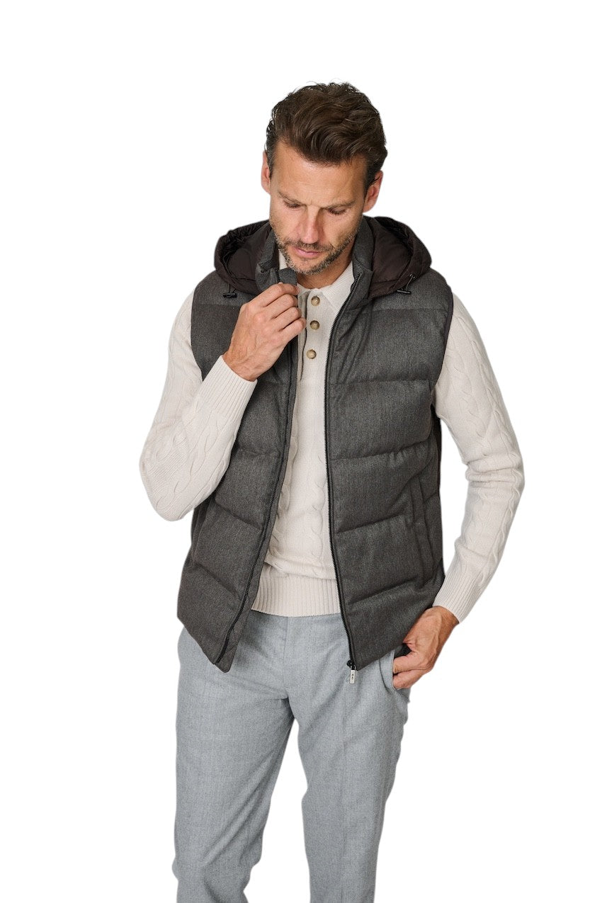 Cc Collection Corneliani bodywarmer heren bruin