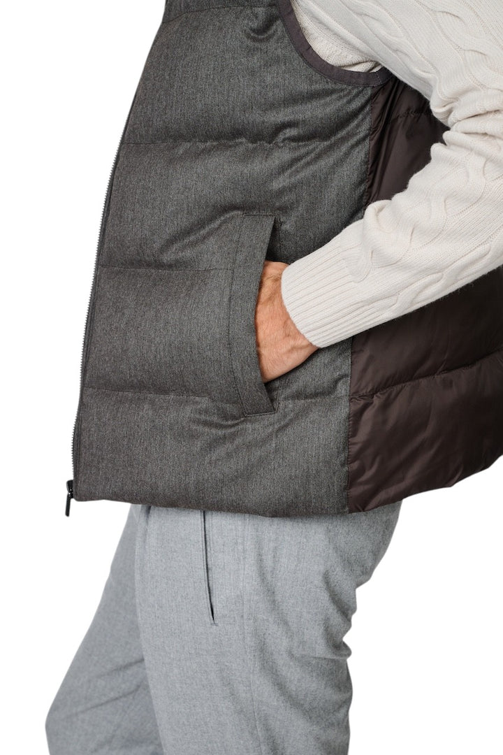 Cc Collection Corneliani bodywarmer heren bruin