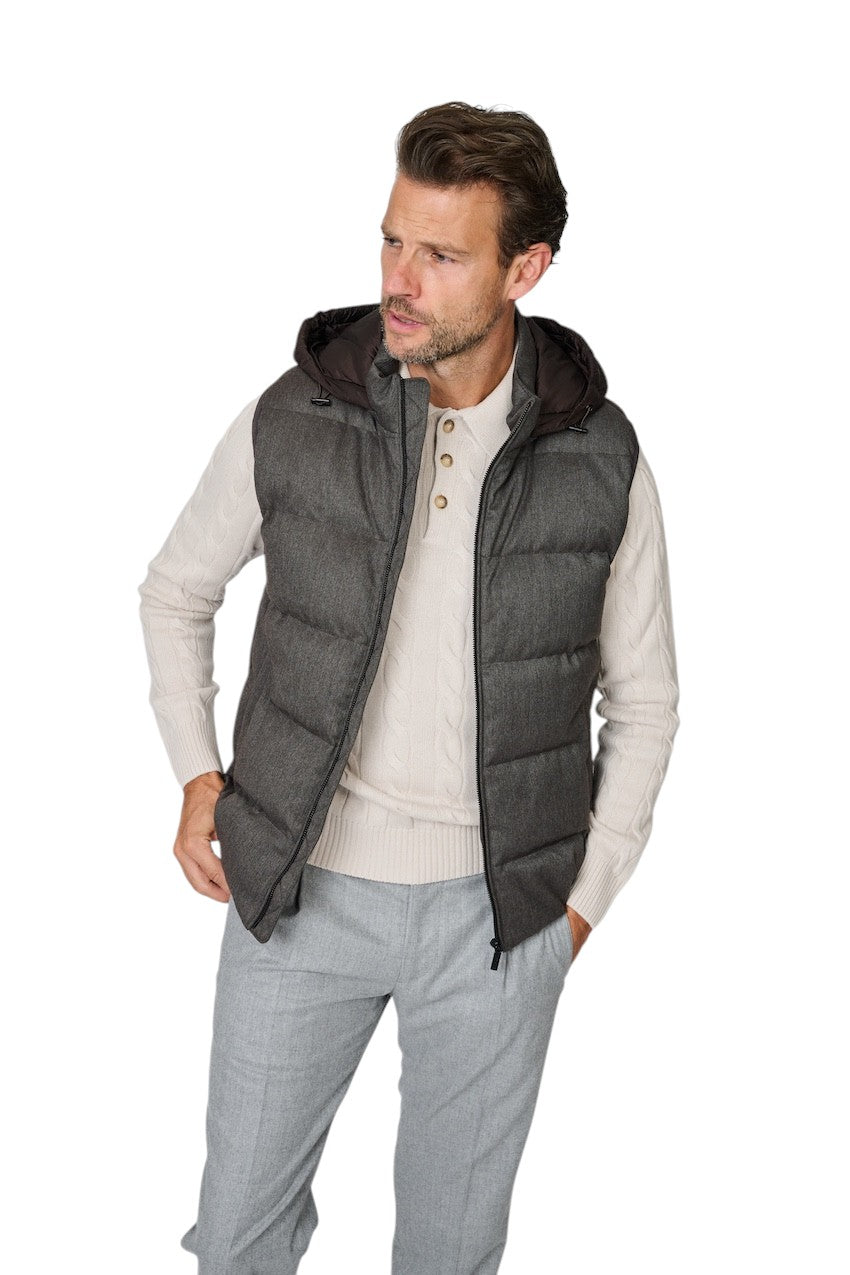 Cc Collection Corneliani bodywarmer heren bruin