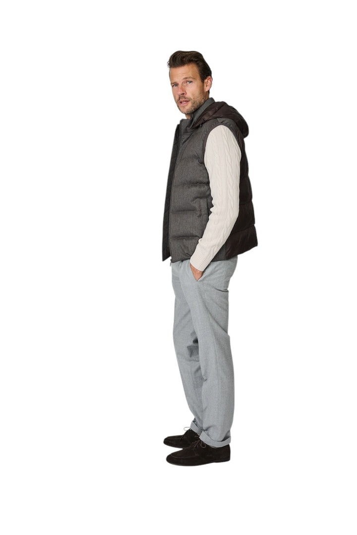 Cc Collection Corneliani bodywarmer heren bruin