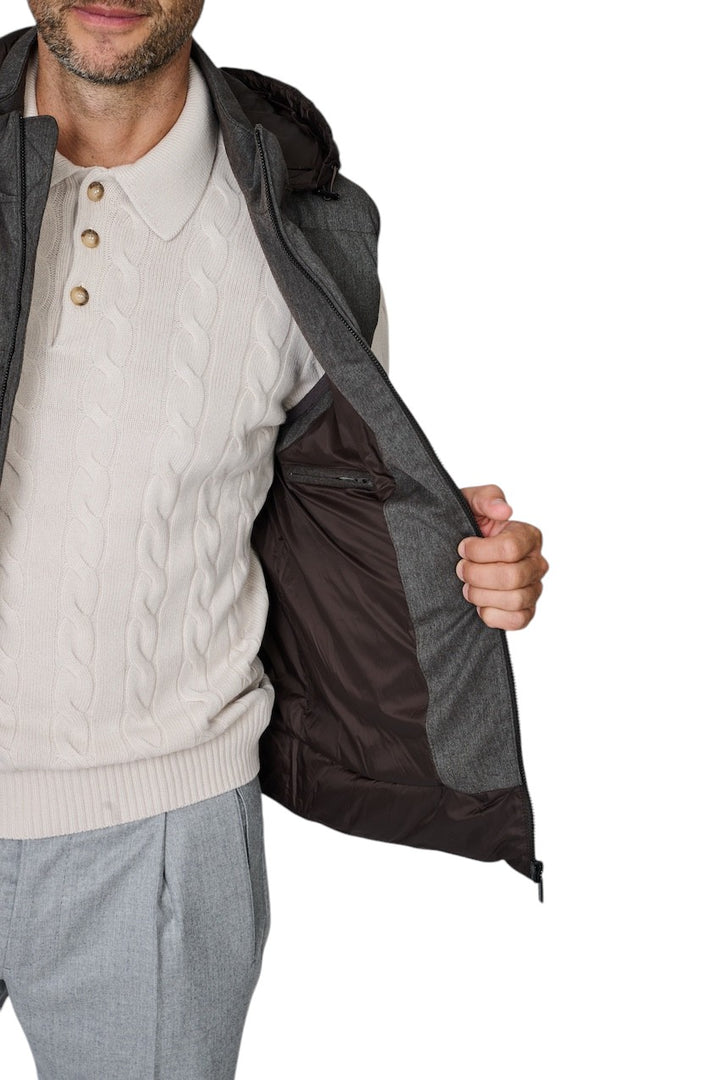 Cc Collection Corneliani bodywarmer heren bruin