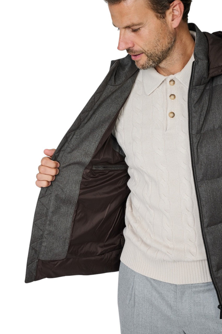 Cc Collection Corneliani bodywarmer heren bruin