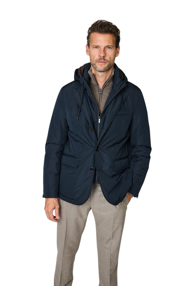 Cc Collection Corneliani mantel heren marine 28YAF3-2A20219 001
