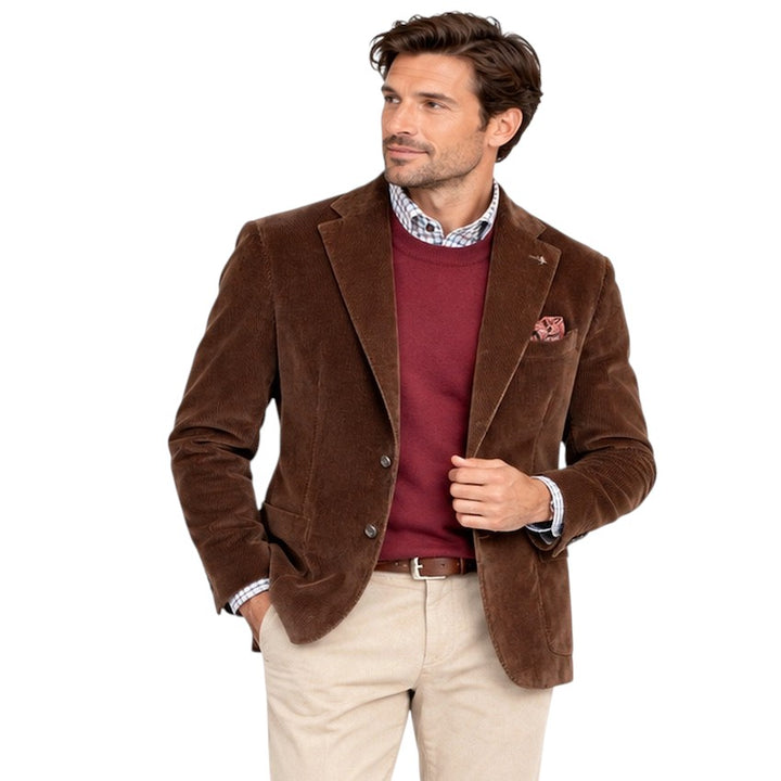 Cc Collection Corneliani vest heren bruin 28XZ23-2A68502-030