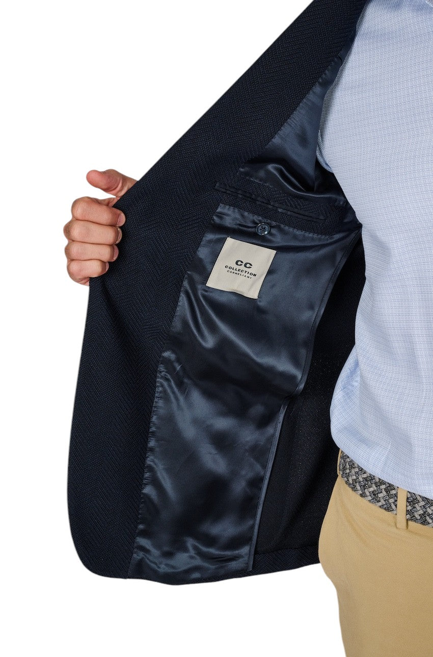 Cc Collection Corneliani vest heren donker blauw 26XZ23-2666513-001