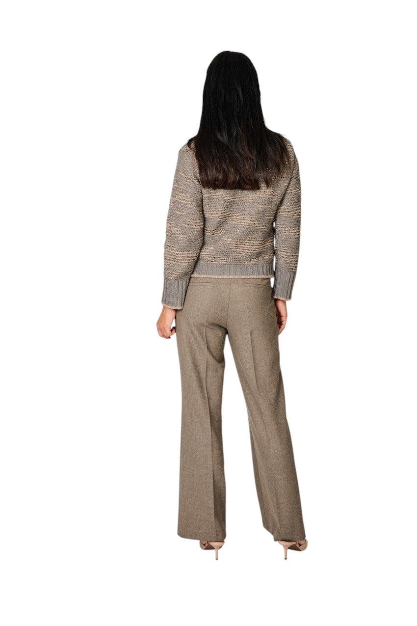 Fabiana Filippi gilet dames taupe MAD226F451 M392 1276
