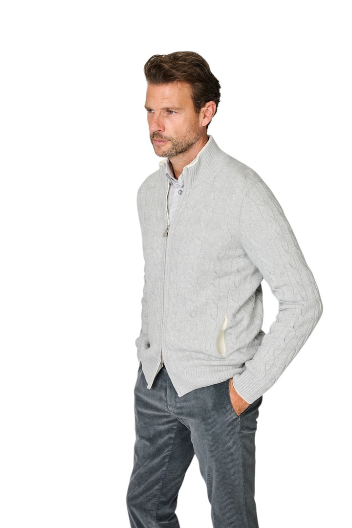 Gran Sasso Men gilet heren licht grijs