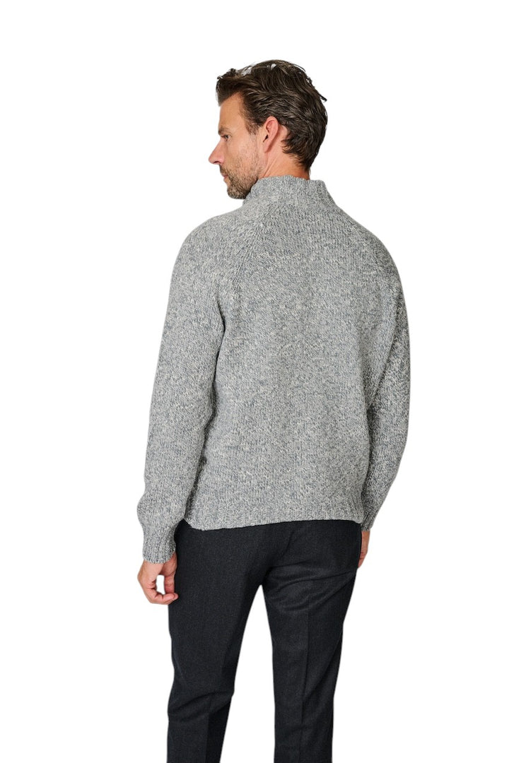 Gran Sasso Hombres jersey de cuello redondo para hombre, gris
