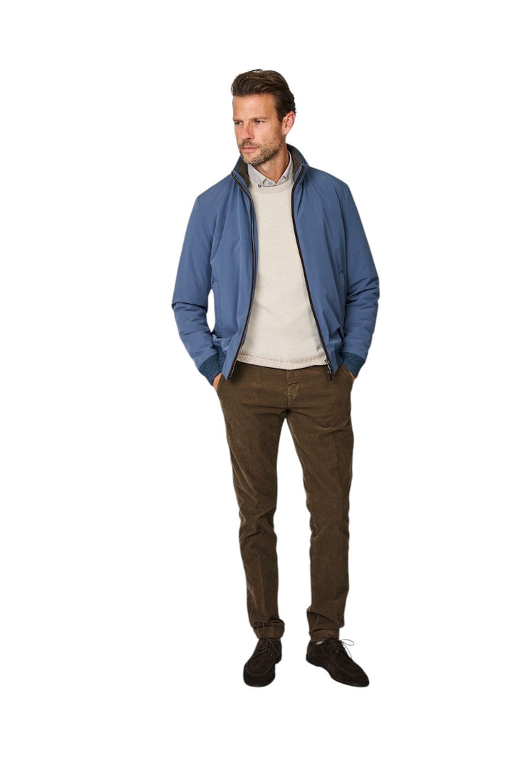 Gran Sasso Uomini maglione con collo a V girocollo da uomo beige