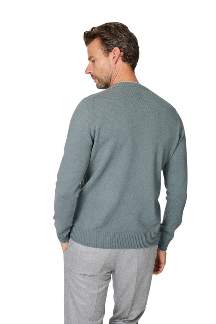 Gran Sasso Men pull trui ronde hals heren groen