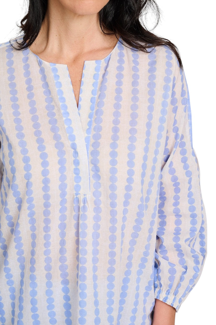 Hemisphere blouse lange mouwen dames ciel 261OFANTASI-6 26DB